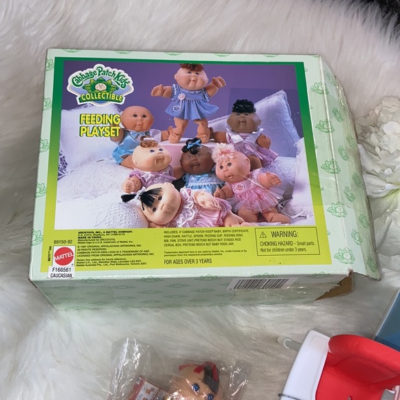 1997 Cabbage Patch Kids Collectible Feeding Playset 4” Doll High Chair Stove - Picture 9 of 12